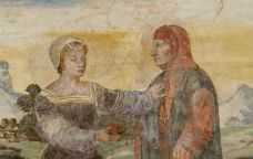 Fresc on apareixen Petrarca i Laura, a qui el poeta va dedicar el seu 'Canzoniere' -  Sandra Cohen-Rose i Colin Rose / Threecharlie / Wikimedia Commons<br type="_moz" />