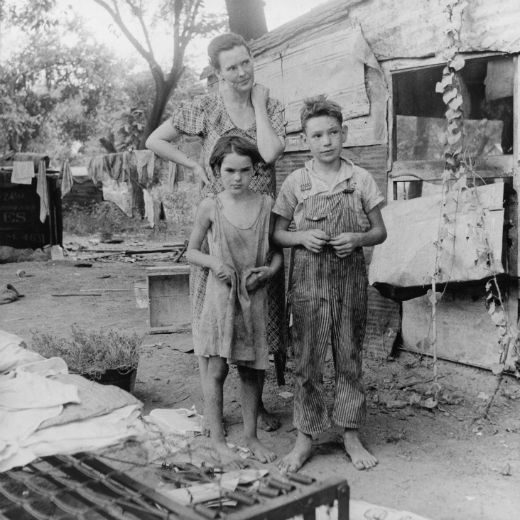 Mare i fills durant la Gran Depressió a Oklahoma, els Estats Units (agost 1936) - Dorothea Lang / Library of Congress / Wikimedia Commons Mare i fills durant la Gran Depressió a Oklahoma, els Estats Units (agost 1936) - Dorothea Lang / Library of Congress / Wikimedia Commons