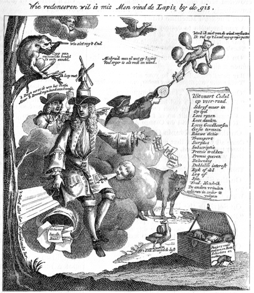 Caricatura de l'especulador John Law publicada el juny de 1875 a 'Harper's New Monthly Magazine' - Chowbok / Wikimedia Commons Caricatura de l'especulador John Law publicada el juny de 1875 a 'Harper's New Monthly Magazine' - Chowbok / Wikimedia Commons