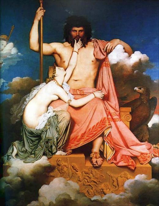 Zeus i Tetis (1811) - Jean Auguste Dominique Ingres / Wikimedia commons Zeus i Tetis (1811) - Jean Auguste Dominique Ingres / Wikimedia commons