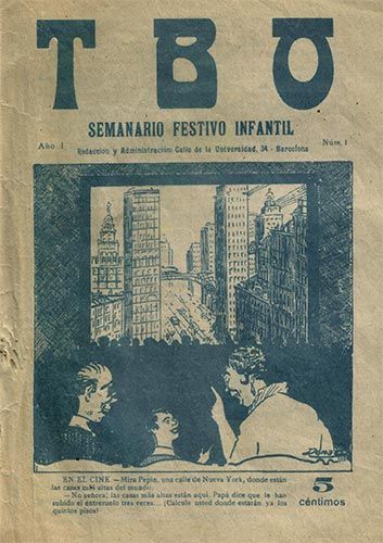 La primera portada del 'TBO' La primera portada del 'TBO'