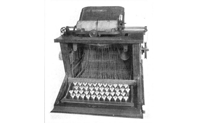 Màquina d'escriure de Sholes -  Wikimedia Commons
