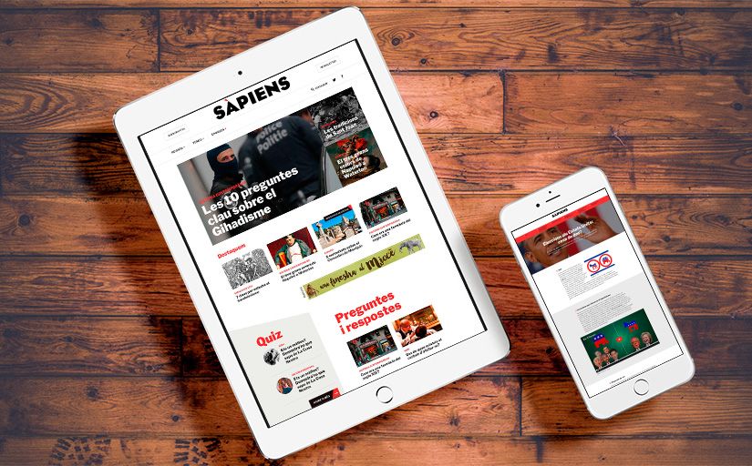 El nou www.sapiens.cat podrà consultar-se des de qualsevol dispositiu El nou www.sapiens.cat podrà consultar-se des de qualsevol dispositiu