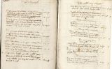 Dues de les pàgines del manuscrit localitzat per Ramon Sarobe a l'Arxiu Històric de la Ciutat Dues de les pàgines del manuscrit localitzat per Ramon Sarobe a l'Arxiu Històric de la Ciutat