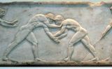 Relleu de marbre amb atletes competint (510-550 aC) -  Fingalo / Wikimedia commons
