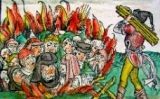 Crema de jueus a Alemanya (1493) - Michel Wolgemut, Wilhelm Pleydenwurff / Wikimedia commons Crema de jueus a Alemanya (1493) - Michel Wolgemut, Wilhelm Pleydenwurff / Wikimedia commons