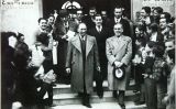 Visita del president de la Generalitat de Catalunya Lluís Companys a l'Institut Escola M. B. Cossío, acompanyat de Lluís Casals, Salvador Sarrà i Josep Moix. 16 de març de 1937 - Desconegut / Wikimedia commons Visita del president de la Generalitat de Catalunya Lluís Companys a l'Institut Escola M. B. Cossío, acompanyat de Lluís Casals, Salvador Sarrà i Josep Moix. 16 de març de 1937 - Desconegut / Wikimedia commons