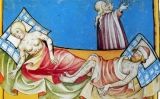Miniatura de la bíblia de Toggenburg, a Suïssa, on apareixen afectats per la Pesta Negra (1411) - Fingalo / Wikimedia Commons Miniatura de la bíblia de Toggenburg, a Suïssa, on apareixen afectats per la Pesta Negra (1411) - Fingalo / Wikimedia Commons