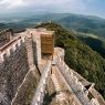 Detall del castell de Montsoriu i les seves vistes