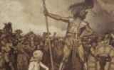 David i el gegant filisteu Goliat en una litografia de finals del segle XIX