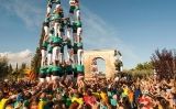 La cadena humana al seu pas per l'Arc de Berà, a la N340 - © ANC La cadena humana al seu pas per l'Arc de Berà, a la N340 - © ANC