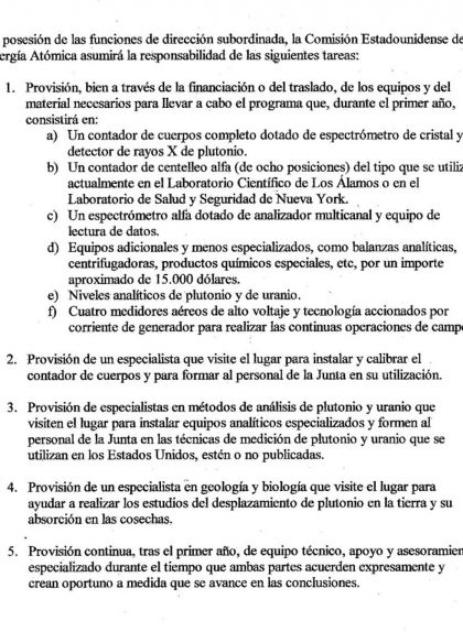 Segona pàgina de la Carta de la Comissió de l'Energia Atòmica Segona pàgina de la Carta de la Comissió de l'Energia Atòmica