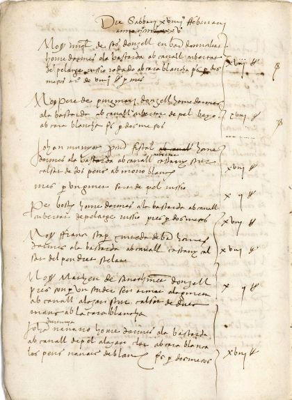 Tercer foli del manuscrit Tercer foli del manuscrit