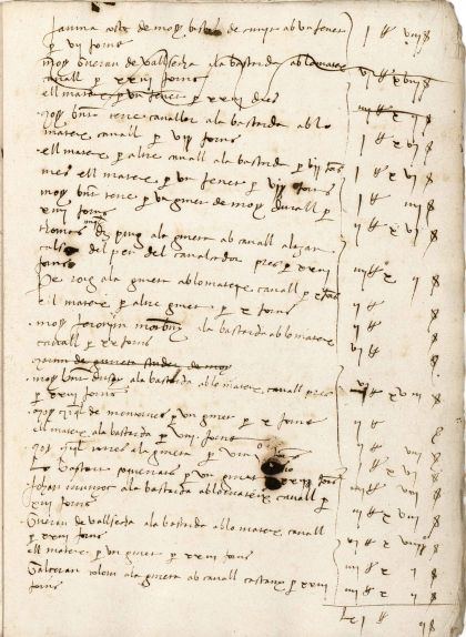Desè foli del manuscrit Desè foli del manuscrit