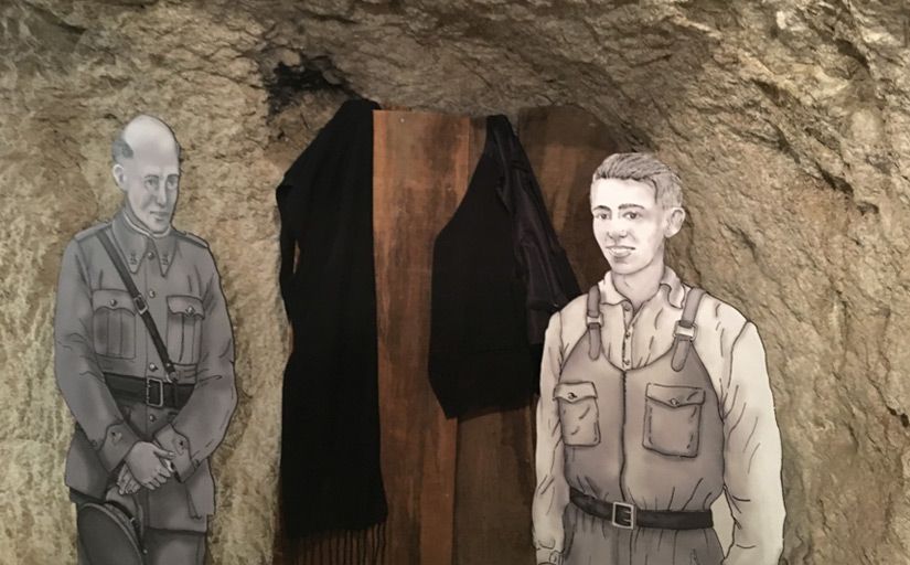 L'entrada al refugi antiaeri de la Garriga