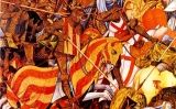 Tremp d'ou sobre taula de Marzal de Sas de la batalla del Puig, en què Jaume I va conquerir El Puig a las tropes musulmanes Tremp d'ou sobre taula de Marzal de Sas de la batalla del Puig, en què Jaume I va conquerir El Puig a las tropes musulmanes