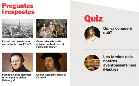 Les preguntes i respostes i els quizzes són un dels protagonistes del nou web