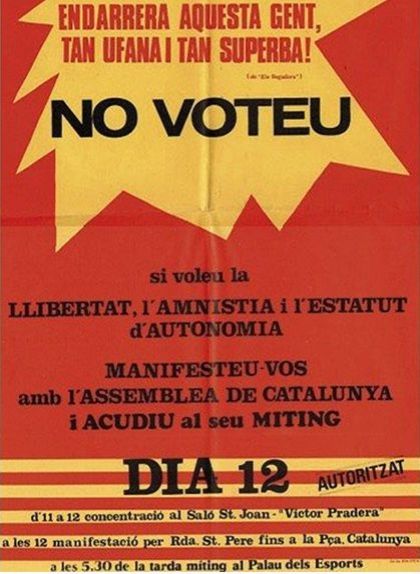 Un altre dels cartells de l'Assemblea Un altre dels cartells de l'Assemblea