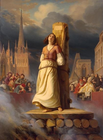 'Joana d'Arc morta a l'estaca', de Hermann Stilke 'Joana d'Arc morta a l'estaca', de Hermann Stilke