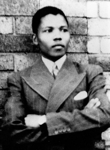 Nelson Mandela de jove