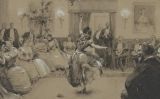 'El sargent John Singer mirant una actuació de Carmencita a Boston', un gravat que es conserva al Risd Museum, a Providence (EUA)