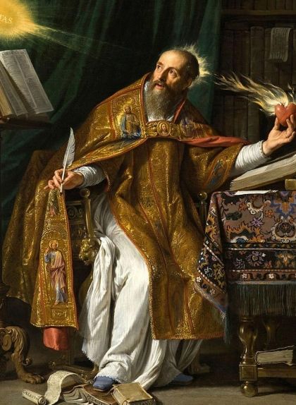 'Sant Agustí', obra de Philippe de Champaigne 'Sant Agustí', obra de Philippe de Champaigne