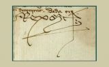 Signatura de Martí l'Humà Signatura de Martí l'Humà