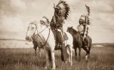 Líders dels indis sioux a cavall