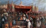 Saladí i Guiu de Lusignan després de la batalla de Hattin Saladí i Guiu de Lusignan després de la batalla de Hattin