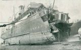 El vaixell 'Sussex' després de la tragèdia al canal de la Mànega El vaixell 'Sussex' després de la tragèdia al canal de la Mànega