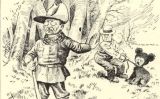 Caricatura que representa l'escena de la cacera de Theodore Roosevelt - Clifford Berryman Caricatura que representa l'escena de la cacera de Theodore Roosevelt - Clifford Berryman