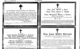 Esqueles de víctimes de l'atemptat del Liceu publicades a 'La Vanguardia' el dijous 9 de novembre de 1893 Esqueles de víctimes de l'atemptat del Liceu publicades a 'La Vanguardia' el dijous 9 de novembre de 1893