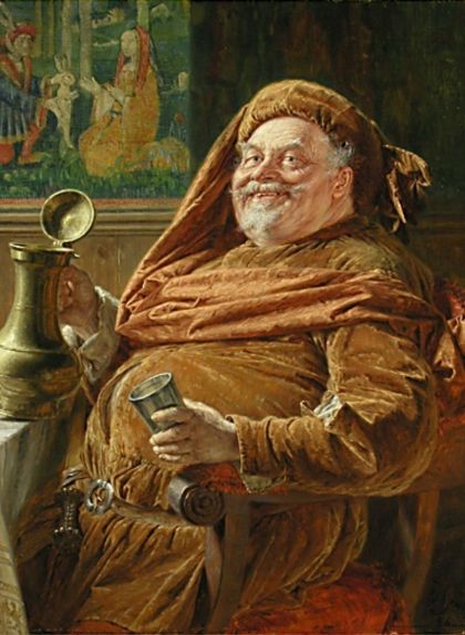 Retrat de John Falstaff, obra d'Eduard von Grützner