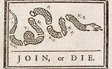 La vinyeta ‘Join, or Die’ (unir-se o morir), publicada a ‘The Pennsylvania Gazette’ el 9 de maig de 1754 La vinyeta ‘Join, or Die’ (unir-se o morir), publicada a ‘The Pennsylvania Gazette’ el 9 de maig de 1754