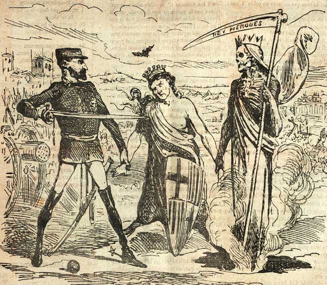 La figura al·legòrica de Barcelona publicada a 'La Campana de Gràcia' el 1870