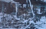 El mercat de Granollers després del bombardeig de la Guerra Civil