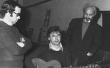Raimon a Alginet el 1973, juntament amb Vicent Espí i José Espert Climent