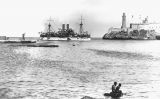 El cuirassat 'Maine' entrant al port de l'Havana el 25 de gener de 1898 El cuirassat 'Maine' entrant al port de l'Havana el 25 de gener de 1898