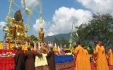 Celebració del Vesak al monument de Barabodur, a l'illa de Java, a Indonèsia Celebració del Vesak al monument de Barabodur, a l'illa de Java, a Indonèsia