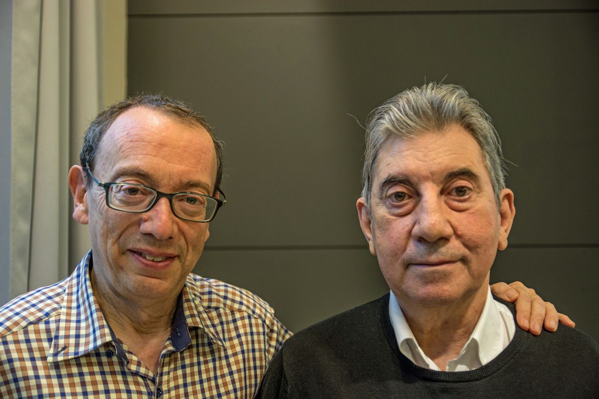 Antoni Muñoz, a la dreta, amb Josep Catà i Tur