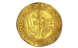 Un ducat d'or amb la imatge d'Alfons IV Un ducat d'or amb la imatge d'Alfons IV