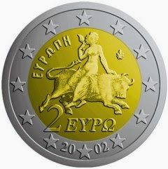 moneda grega dos euros