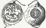 Gravat del segle XIX del segell que la Companyia Catalana d'Orient va fer el 1305