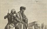 Il·lustració de Léon Benett en què mostra Ibn Battuta (a la dreta) a Egipte Il·lustració de Léon Benett en què mostra Ibn Battuta (a la dreta) a Egipte