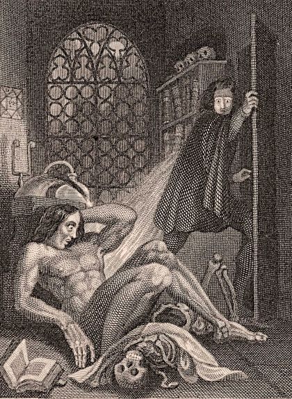 Il·lustració d'una edició del 1831 de 'Frankenstein' Il·lustració d'una edició del 1831 de 'Frankenstein'