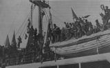 Les tropes republicanes preparades a Barcelona per sortir en direcció cap a Mallorca l'agost del 1936