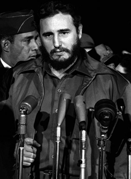 Fidel Castro en la visita que va fer als Estats Units el 1959 Fidel Castro en la visita que va fer als Estats Units el 1959