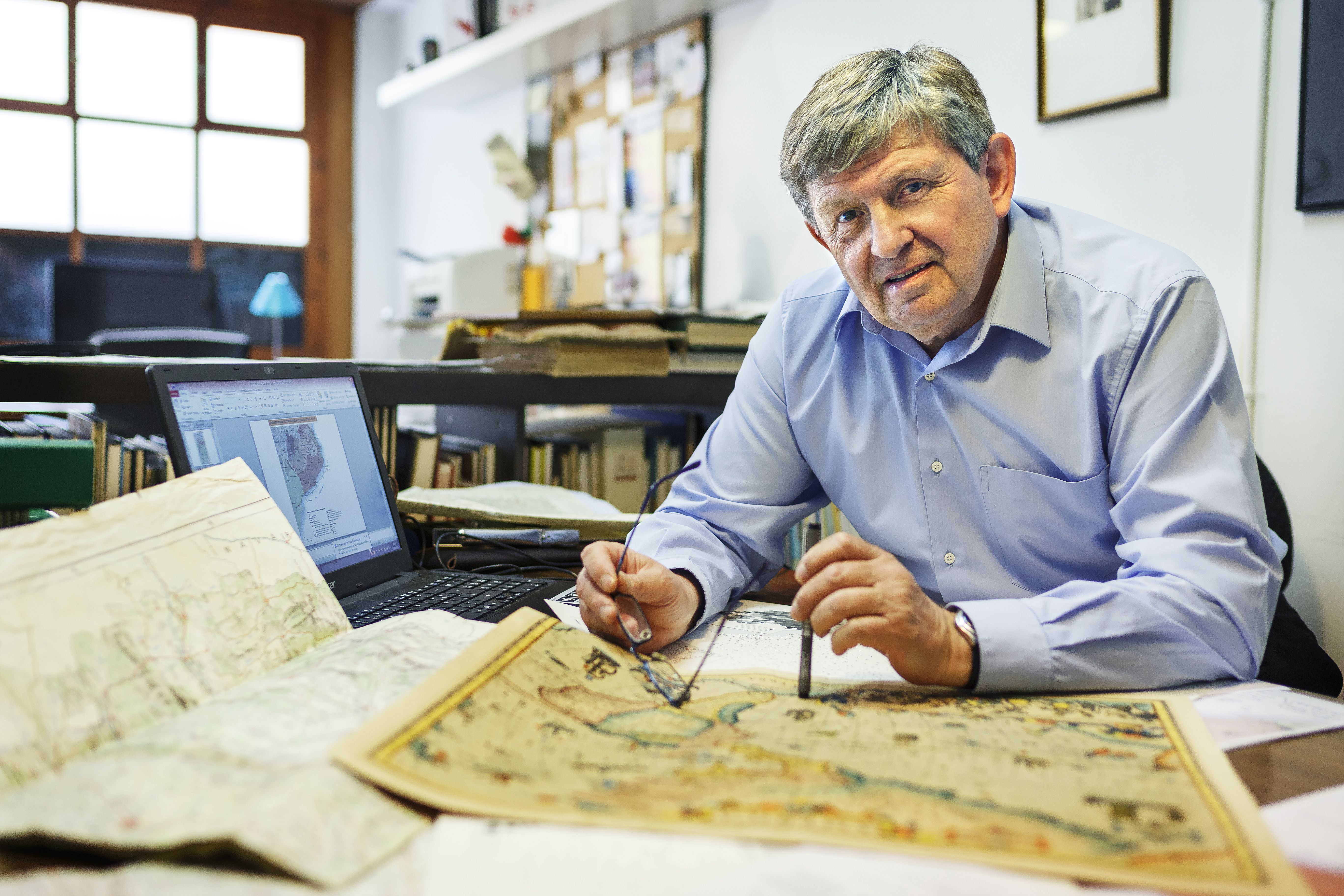 Victor Hurtado, un dels màxims experts de Catalunya en cartografia històrica