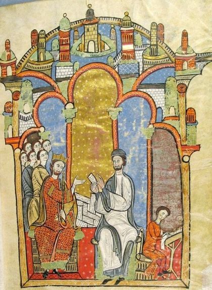Una de les il·lustracions del 'Liber feudorum maior' que representa el rei Alfons I, també conegut com el Cast o el Trobador Una de les il·lustracions del 'Liber feudorum maior' que representa el rei Alfons I, també conegut com el Cast o el Trobador