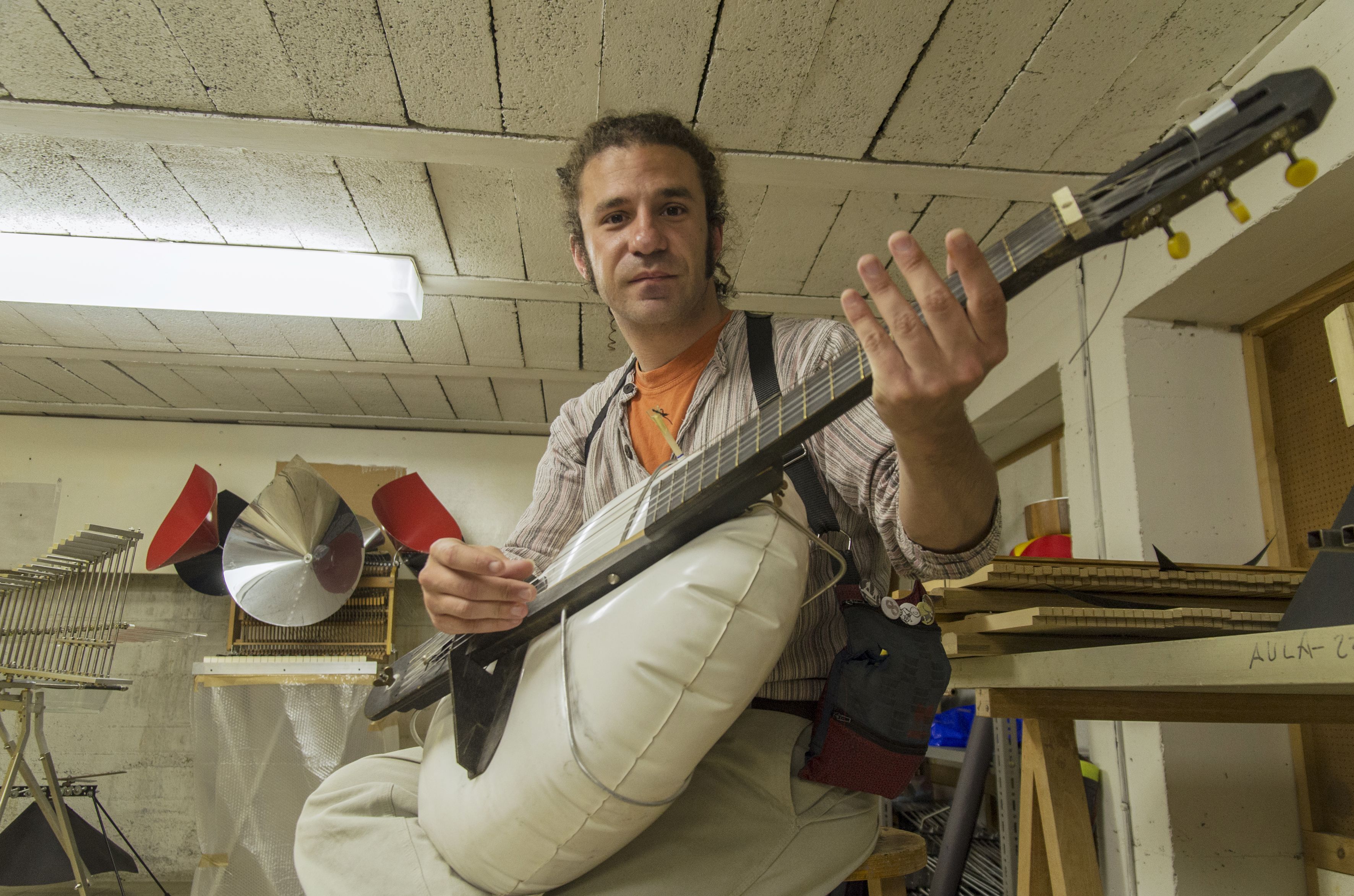 Matamoros al Laboratori d'Art Sonor de la UB, a Barcelona